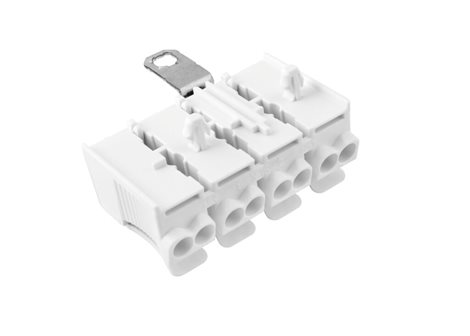 Svorkovnice SLK 3/4 E-SCHR (N-E-1-2) pro svítidla, bezšroubová, PC, bílá /88167530 1