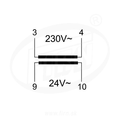 TR 24 trafo 24V, 0,5A, 12VA 1