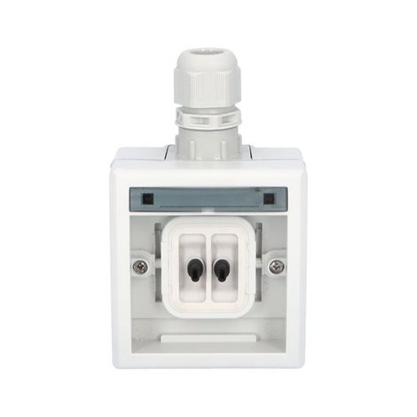 ATLAS 2K IP65 Přepínač střídavý č.6 s vývodkou M20, na povrch, šedý 3