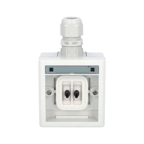 ATLAS 2K IP65 Spínač dvoupólový č.2 s vývodkou M20, na povrch, šedý 3