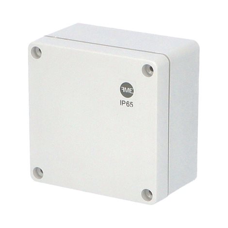 Krabice SolidBOX 68010 IP65, 105x105x66mm, plné víko, hladké boky