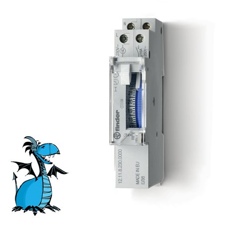 121182300000 Hodiny spínací, el., 1P/16A, 230V AC, DP, ZCH