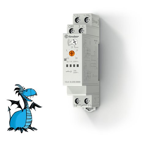 136182300000 Spínač el. imp. ovl., 1P/16A, 230V AC, MF,SR