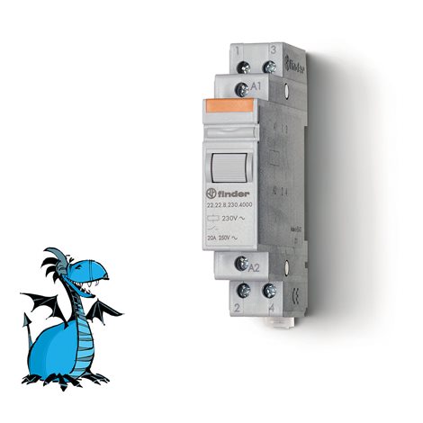 22.22.8.230.4000 Relé instalační, 2Z/20A, 230V AC