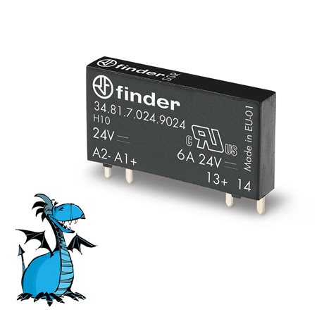 348170249024 Relé úzké, DIN/PS, 1Z/24V DC/6A, 24V DC, SSR