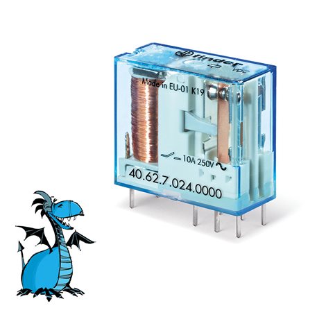 406270240000 Relé, DIN/PS, 2P/10A, 24V DC, citl.