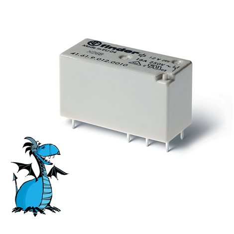 416190120010 Relé, DIN/PS, 1P/16A, 12V DC