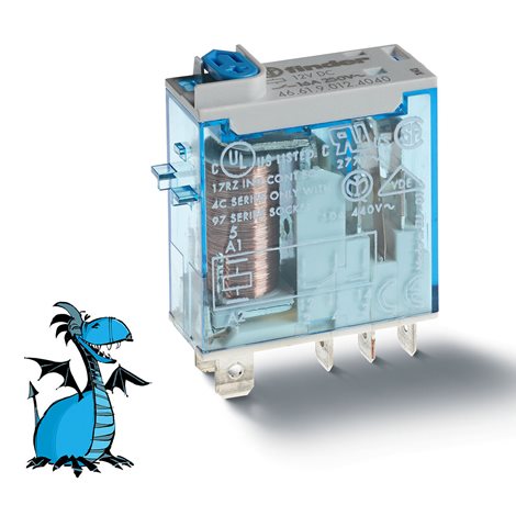 466190124040 Relé prům.min., DIN, 1P/16A, 12V DC, MA_MI,AgSnO2