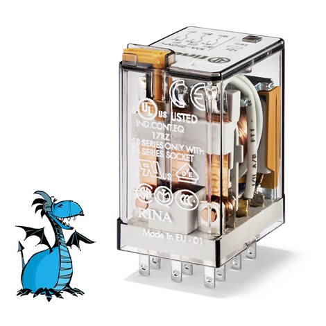 553382300010 Relé prům.min., DIN, 3P/10A, 230V AC, MA