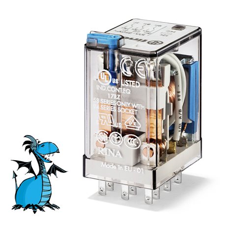 553390245010 Relé prům.min., DIN, 3P/10A, 24V DC, MA, Au