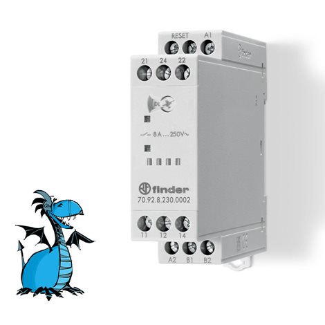 709282300002 Relé term., 2P/8A, 230V AC, PTC, zkr/př/pa