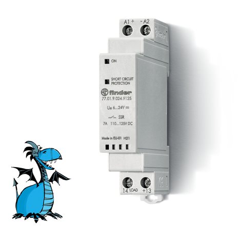 770190249125 Relé polovodičové, 1Z/7A/125V DC, 24V DC
