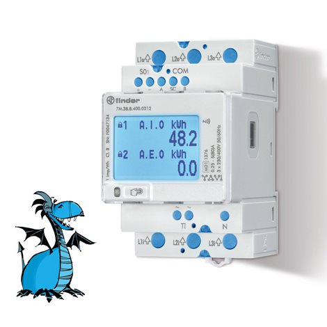 7M3884000212 Elektroměr elektr. 3F/80 A, tř.1/B, MID, modbus
