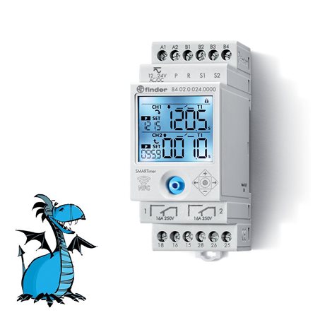 840200240000 Čas.relé, MF, 2P/16A, 12-24V AC/DC, NFC