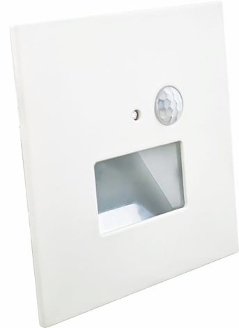 GXLL091v2 JACK PIR bílá(KU68) schodišťové svít.LED 1,5W, 120lm, WW-NW-CW, IP20, senzor PIR, hranaté 1
