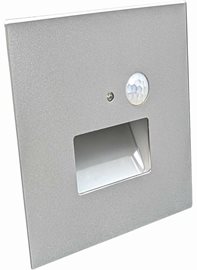GXLL093v2 JACK PIR šedé (KU68) schodišťové  svít.LED 1,5W, 120lm, WW-NW-CW, IP20, senzor PIR