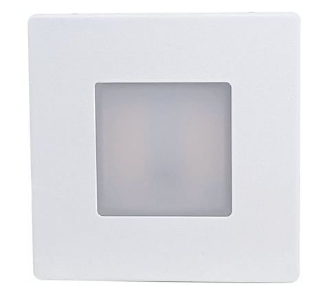 GXLL452 DECENTLY bílá(KU68) schodišťové svít.LED 1,7W, 160lm, WW-NW-CW, IP54, hranaté 1