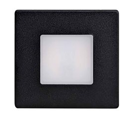 GXLL453 DECENTLY černá (KU68) schodišťové svít.LED 1,7W, 160lm, WW-NW-CW, IP54, hranaté