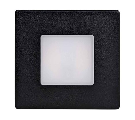 GXLL453 DECENTLY černá (KU68) schodišťové svít.LED 1,7W, 160lm, WW-NW-CW, IP54, hranaté 1