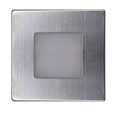 GXLL454 DECENTLY nikl (KU68) schodišťové svít.LED 1,7W, 160lm, WW-NW-CW, IP54, hranaté 1