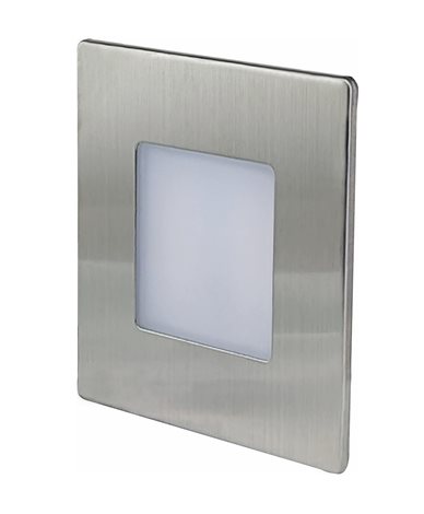 GXLL454 DECENTLY nikl (KU68) schodišťové svít.LED 1,7W, 160lm, WW-NW-CW, IP54, hranaté 2