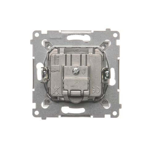 DASK.01/43 Anténní zásuvka R-TV-SAT koncové/zakončovací útlum:1dB stříbrná 4