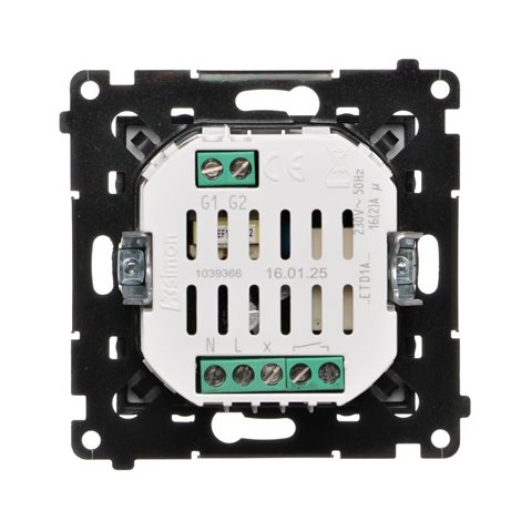 DETD1A.01/49 Termostat programovatelný, v sadě vnější senzor teploty (sonda), černá matná 2