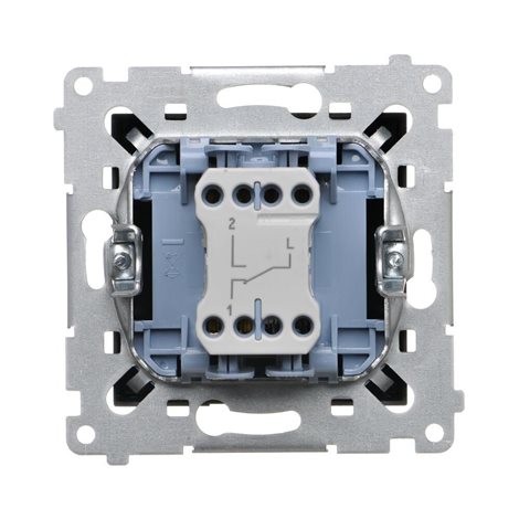 DW6.01/X/49 Přepínač střídavý, řazení 6, (strojek s krytem) 10AX, 250V~, bezšroubové svork 2