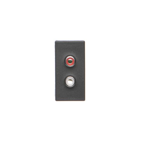 K101B/14 Modul K45/2, 2x RCA „Cinch”, šroubové svorky, 22,5 x 45 mm 5