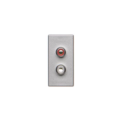 K101B/8 Modul K45/2, 2x RCA „Cinch”, šroubové svorky, 22,5 x 45 mm 5