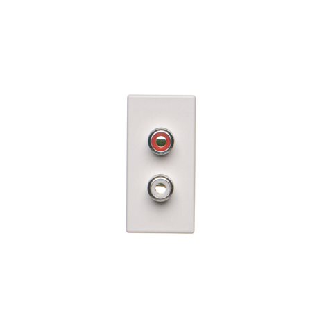 K101B/9 Modul K45/2, 2x RCA „Cinch”, šroubové svorky, 22,5 x 45 mm 2