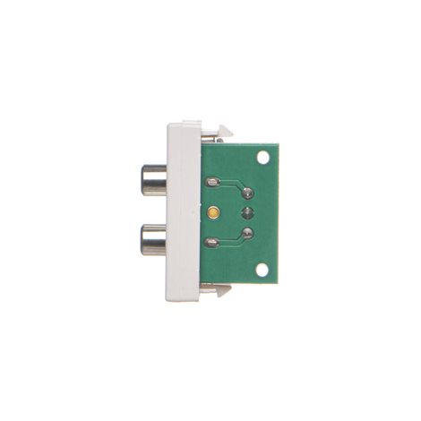 K101B/9 Modul K45/2, 2x RCA „Cinch”, šroubové svorky, 22,5 x 45 mm 5