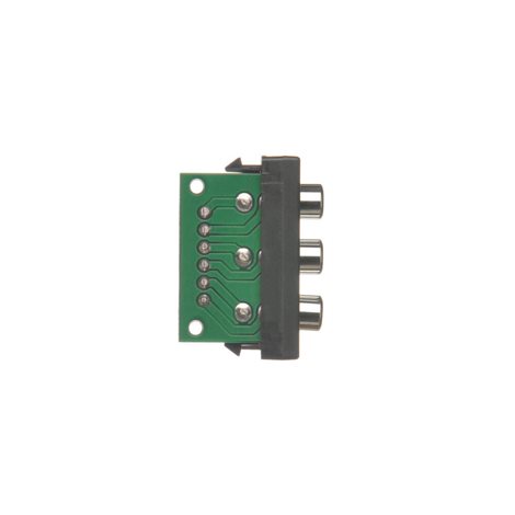 K105B/14 Modul K45/2, 3x RCA „Cinch”, šroubové svorky, 22,5 x 45 mm 3