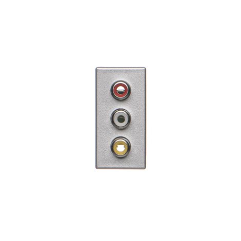 K105B/8 Modul K45/2, 3x RCA „Cinch”, šroubové svorky, 22,5 x 45 mm 3