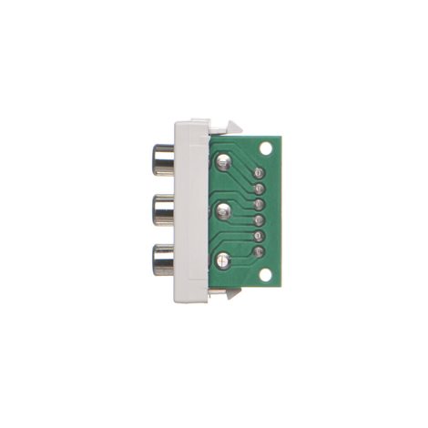 K105B/9 Modul K45/2, 3x RCA „Cinch”, šroubové svorky, 22,5 x 45 mm 5