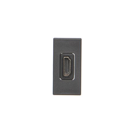 K129B/14 Modul K45/2, HDMI / HDMI (samice), 22,5 x 45 mm, šedá grafitová 4