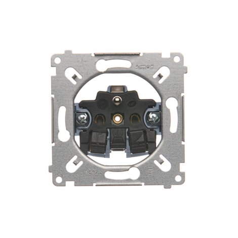 SGZ1CM Zásuvka 1 násobná, s uzemněním (přístroj), 16 A / 250 V~, bezšroubové svorky 5