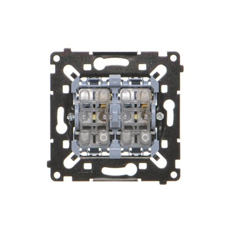 SP2L2MR Spínač sériový (přístroj), s orientačním LED podsvětlením, řazení 5So, 10 A / 230 V~ 2