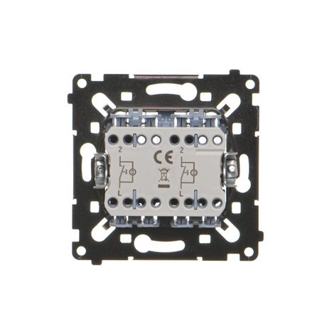 SP2L2MR Spínač sériový (přístroj), s orientačním LED podsvětlením, řazení 5So, 10 A / 230 V~ 4