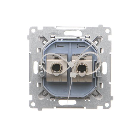 T62E.01/114 Zásuvka datová 2 násobná stíněná RJ45 kat. 6 s protiprachovou clonkou 6