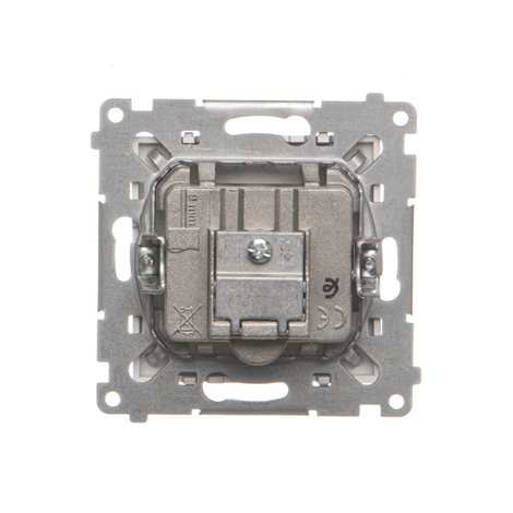 TAK.01/143 Zásuvka anténní R+TV koncová oddělená (přístroj s krytem), 1x vstup: 5÷862 MHz 3