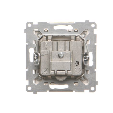 TAK.01/144 Zásuvka anténní R+TV koncová oddělená (přístroj s krytem), 1x vstup: 5÷862 MHz 4