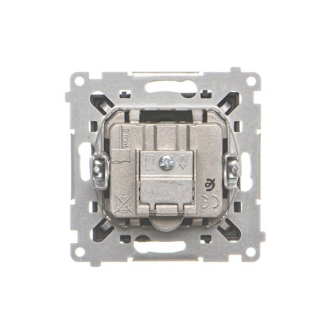 TAK.01/149 Zásuvka anténní R+TV koncová oddělená (přístroj s krytem), 1x vstup: 5÷862 MHz 3