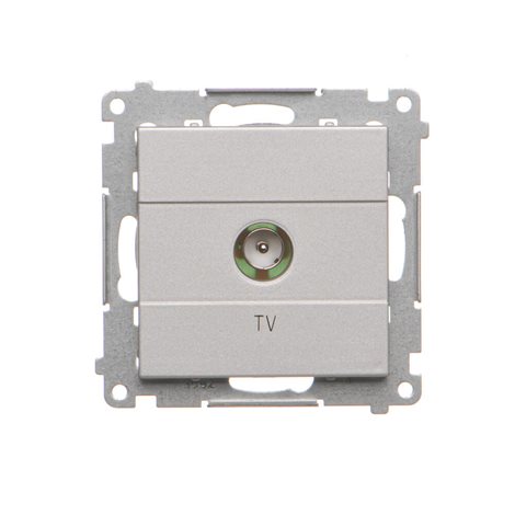TAK1.01/143 Zásuvka anténní TV 1 násobná koncová (přístroj s krytem), pro jednotlivé instalace 4