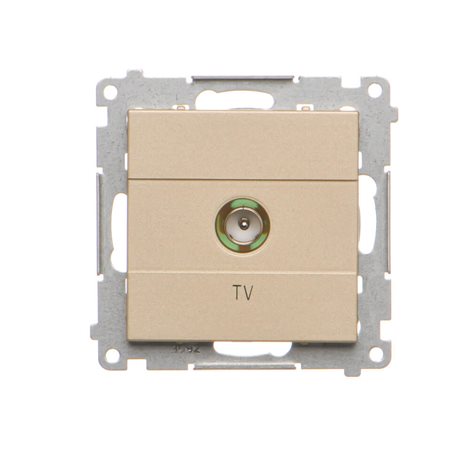 TAK1.01/144 Zásuvka anténní TV 1 násobná koncová (přístroj s krytem), pro jednotlivé instalace 3