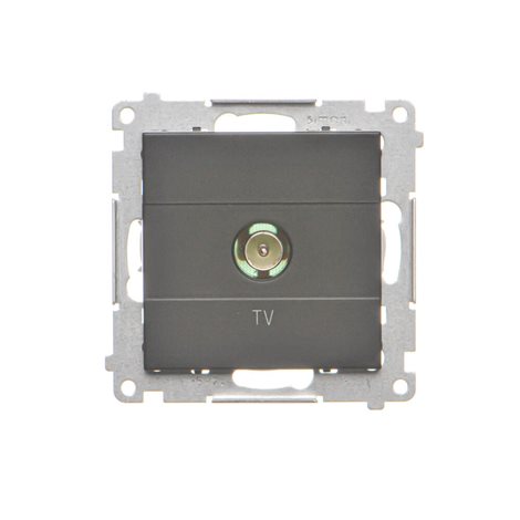 TAK1.01/149 Zásuvka anténní TV 1 násobná koncová (přístroj s krytem), pro jednotlivé instalace 3