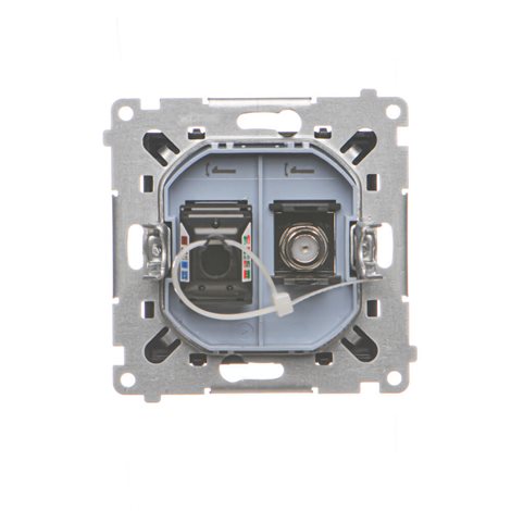 TASFRJ45.01/149 Zásuvka anténní typ „F” + datová RJ45 kat. 6 (přístroj s krytem) 4