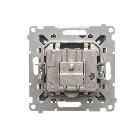 TASP.01/116 Zásuvka anténní R+TV+SAT průchozí (přístroj s krytem), 1x vstup: 5 MHz÷2,4 GHz 5
