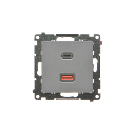 TEC2CAQ.01/116 Nabíječka USB 2 násobná (přístroj s krytem), 1x USB typ C + 1x USB typ A, 30 W 4