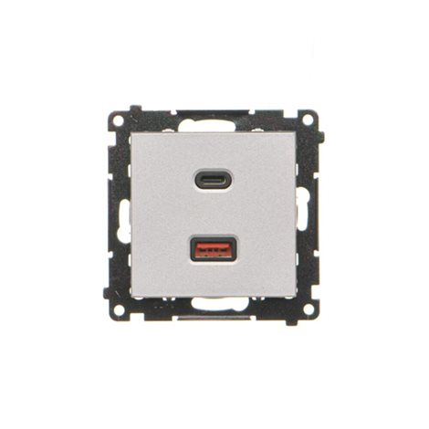 TEC2CAQ.01/143 Nabíječka USB 2 násobná (přístroj s krytem), 1x USB typ C + 1x USB typ A, 30 W 4